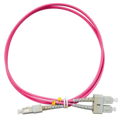 Патч-корд оптический duplex 1м SC-SC 50/125MM OM4 LSZH
