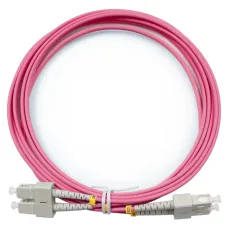 Патч-корд оптический duplex 3м SC-SC 50/125MM OM4 LSZH