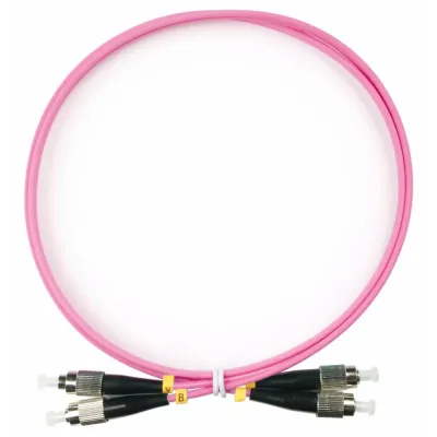 Патч-корд оптический duplex 1м FC-FC 50/125MM OM4 LSZH