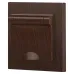 Розетка Intro Accent 6-203-10 2P+E Schuko с крышкой, 16А-250В, IP20, СУ, AL/CU, венге