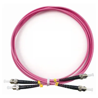 Патч-корд оптический duplex 1м ST-ST 50/125MM OM4 LSZH