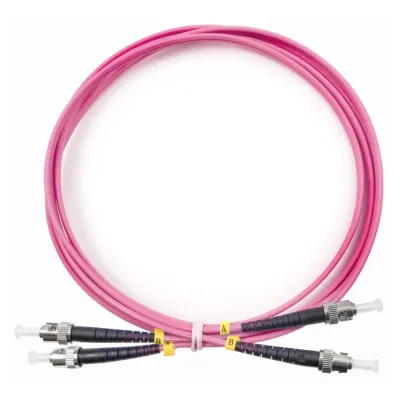 Патч-корд оптический duplex 2м ST-ST 50/125MM OM4 LSZH