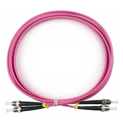 Патч-корд оптический duplex 3м ST-ST 50/125MM OM4 LSZH