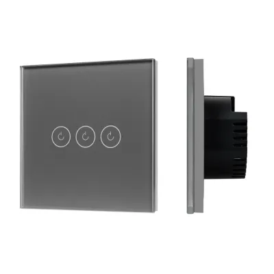 Выключатель сенсорный SWT-OMALI-S03-ZB-GR 250V, 10A, Zigbee Стекло