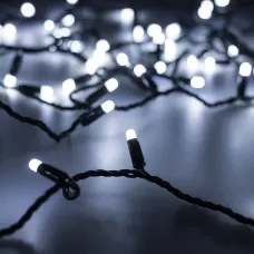 Гирлянда светодиодная декоративная ARD-STRING-CLASSIC-1000-BLACK-100LED-MILK-PULSE White 230V, 7W ARDCL, IP65