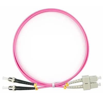 Патч-корд оптический duplex 1м SC-ST 50/125MM OM4 LSZH