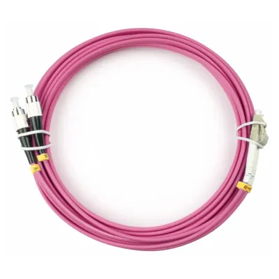 Патч-корд оптический duplex 5м LC-FC 50/125MM OM4 LSZH