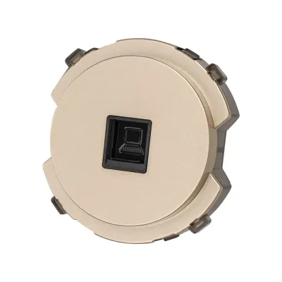 Розетка компьютерная RJ45  шампань  Байкал TDM