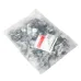 Скоба металлическая  двухлапковая d 21-22 мм (100шт.) EKF PROxima