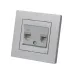 Розетка телефонная RJ11 + компьютерная RJ45 серебр. металлик Сенеж Розетка телефонная RJ11 + компьютерная RJ45 серебр. металлик Сенеж