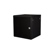 Шкаф 19'' телекоммуникационный настенный, 12U 635х600х600 мм, дверь металл, черный