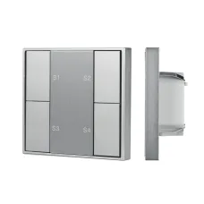 Кнопочная панель INTELLIGENT ARLIGHT DALI-201-23-1G-4SC-IN Silver (BUS, Frame) (IARL, IP20 Металл, 3 года)