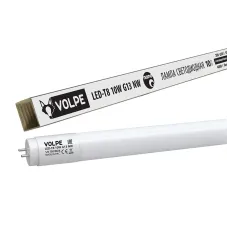 Лампа светодиодная LED-T8-10W/NW/G13/FR/FIX/N матовый рассеиватель, белый свет, цоколь G13 неповоротный, ТМ Volpe