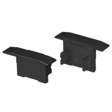 Заглушка SL-SLIM-H13M-F25 BLACK глухая (пластик)