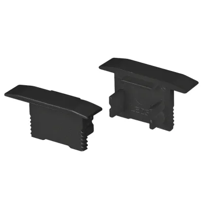 Заглушка SL-SLIM-H13M-F25 BLACK глухая (пластик)