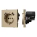 Механизм розетки с USB зарядкой SCT-TENDO-MUAA-SFPL-GD 230V, 16A, Золото светлое, 1 пост Механизм розетки с USB зарядкой SCT-TENDO-MUAA-SFPL-GD 230V, 16A, Золото светлое, 1 пост