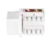 Keystone Jack 8P8C (RJ-45), UTP, Cat.5e. инструментальная заделка, белый