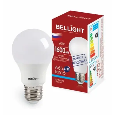 Лампа светодиодная LED 20Вт Е27 220 6500К 1600Лм BELLIGHT
