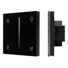Панель SMART-P36-DIM-IN Black (230V, 1.5A, TRIAC, Sens, 2.4G) (ARL, IP20 Пластик, 5 лет)