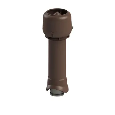 Вентиляционный выход D=125/160/700 mm+колпак TP-85.125/160/700 (коричневый) (по 1 шт. в коробке)