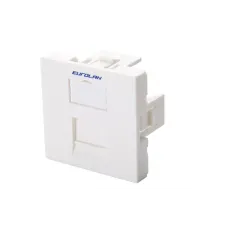 Eurolan Адаптер Mosaic серии 45 для модуля Keystone, белый, 45.0х45.0 мм