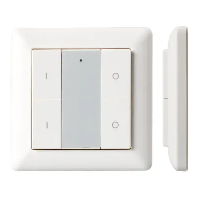 021369 Панель управления кнопочная IP20, KNX, DIM, Knob SR-KN9550K4-UP White пластик, 3 года