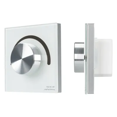 Панель SMART-P90-DIM-G-IN White 230V, Rotary, 2.4G ARL, пластик