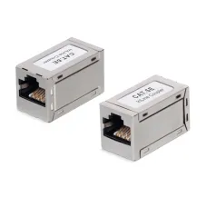 Адаптер проходной RJ45-RJ45 (8p8c), категория 5е, экранированный