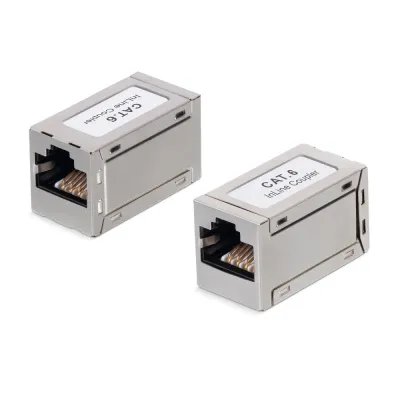 Адаптер проходной RJ45-RJ45 (8p8c), категория 6, экранированный
