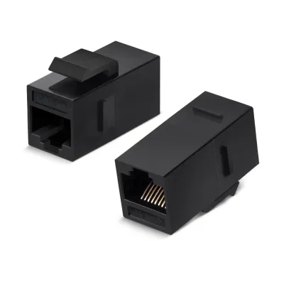Адаптер проходной формата Keystone, RJ45-RJ45 (8p8c), категория 5е, неэкранированный