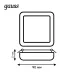 Встраиваемый светильник Gauss Frameless квадрат 9W, 4000K, 90*90мм, монтаж.отв.71*71 1/60
