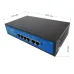 Коммутатор неуправляемый 4x100Мб/с (RJ45 PoE) 2x100Мб/с (RJ45) 65В