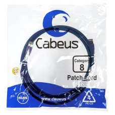 Патч-корд S/FTP, категория 8 (40G, 2000 MHz), 2xRJ45/8p8c, экранированный, синий, LSZH, 1.5 м