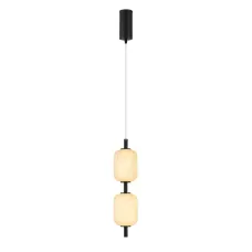 Светильник SP-CARAMELA-HANG-R120-7W Warm2700, BK, 300 deg, 230V, IP20, Натуральный шелк, 3 года