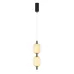 Светильник SP-CARAMELA-HANG-R120-7W Warm2700, BK, 300 deg, 230V, IP20, Натуральный шелк, 3 года
