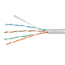 Витая пара UTP (U/UTP), категория 5e, 4 пары (24 AWG), одножильный, серый, LSZH, нг(А)-HF, (20 м)