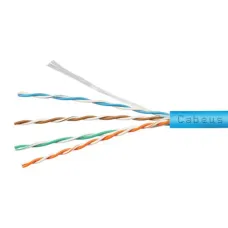 Витая пара UTP (U/UTP), категория 5e, 4 пары (24 AWG), одножильный, синий, LSZH, нг(А)-HF, (20 м)