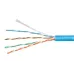 Витая пара UTP (U/UTP), категория 5e, 4 пары (24 AWG), одножильный, синий, LSZH, нг(А)-HF, (20 м)