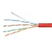 Витая пара UTP (U/UTP), категория 5e, 4 пары (24 AWG), одножильный, красный, LSZH, нг(А)-HF, (50 м)