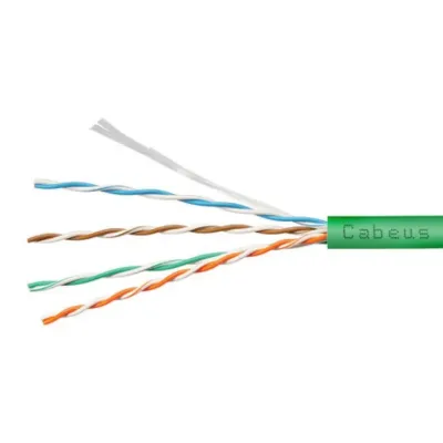 Витая пара UTP (U/UTP), категория 5e, 4 пары (24 AWG), одножильный, зеленый, LSZH, нг(А)-HF (50 м)