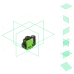Уровень лазерный LN 3D-360 Green