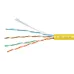 Витая пара UTP (U/UTP), категория 5e, 4 пары (24 AWG), одножильный, желтый, LSZH, нг(А)-HF, (50 м)