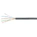 Витая пара U/UTP Cat 5e 4 пары 24 AWG solid LSZH нг(А)-HF черный 305м