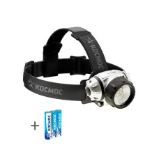 Фонарь налобный, XPE LED + 6 SMD, 3 батарейки ААА, 250Lm