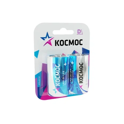 Батарейка алкалиновая D LR20 блистер 2 шт
