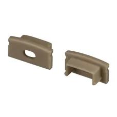 Заглушка LINE-1708 OLIVE GREY с отверстием (Пластик)