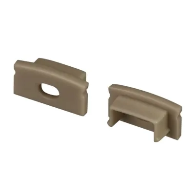 Заглушка LINE-1708 OLIVE GREY с отверстием (Пластик)