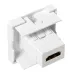 Розетка HDMI 45x45, 2 модуля, 1 гнездо, без индикатора, белая EKF
