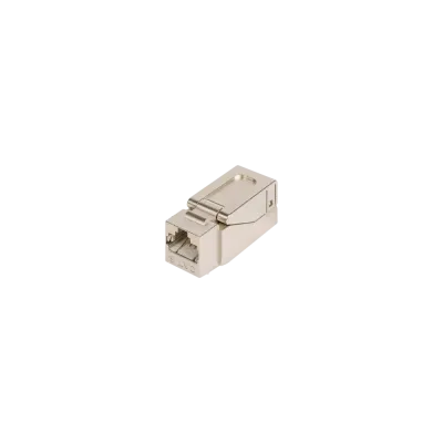 Модуль Keystone, Кат.6, RJ45/8P8C, самозажимной, экран., металлик