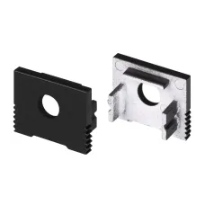 Заглушка SL-SLIM-H13M BLACK с отверстием (Пластик)